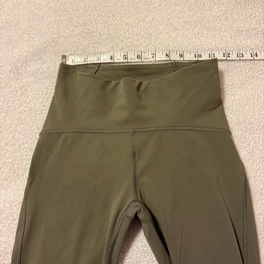 Lululemon Train Times 7/8 Pant Mesh Leggings Sage Green